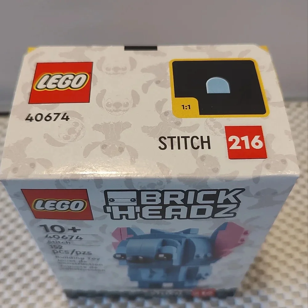 Lego Brick Headz 40674 Stitch #216 Blue Alien Lilo & Stitch NWT Building Toy Set